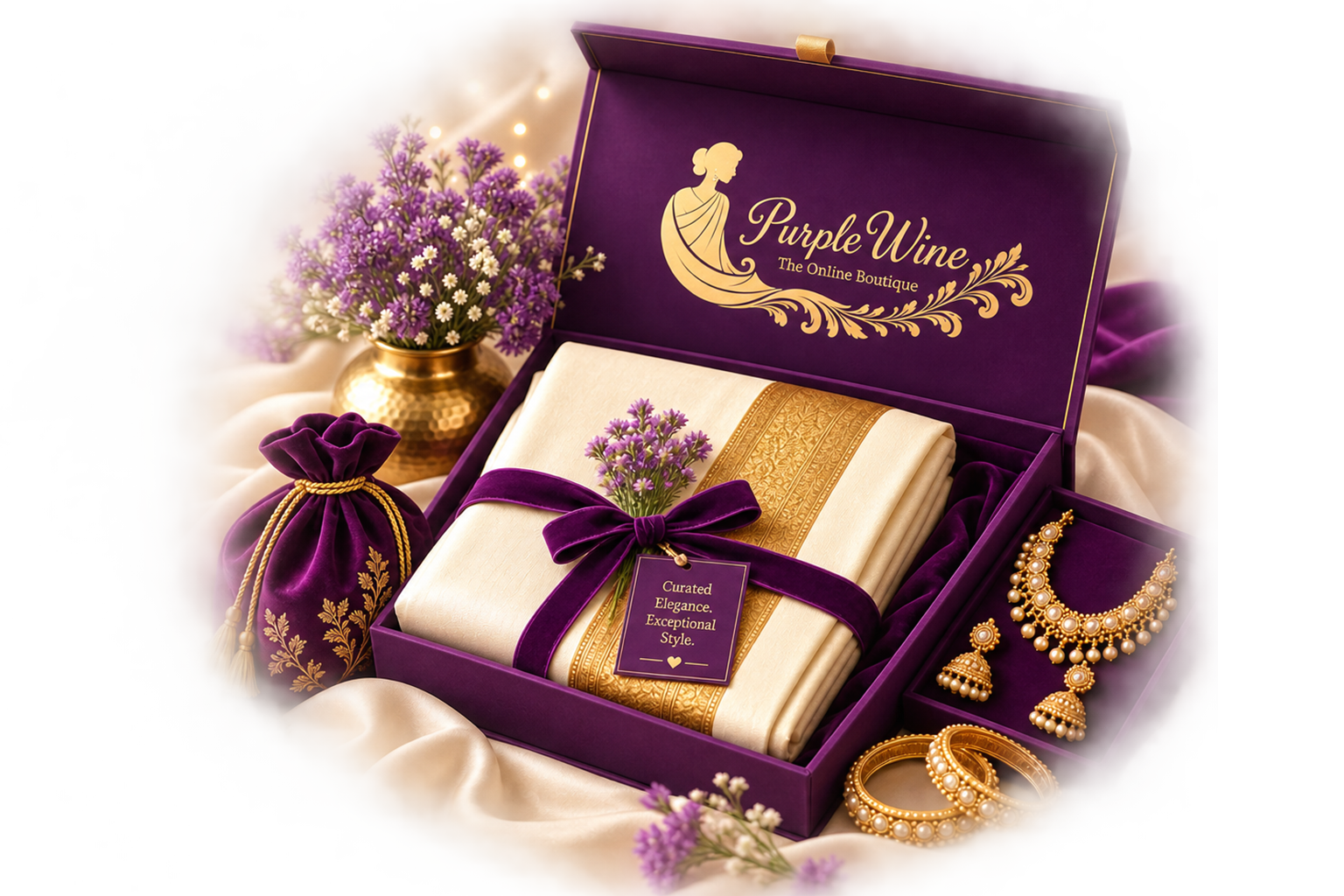 Purple Wine — Sarees